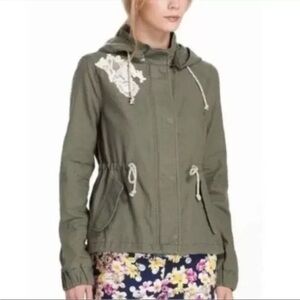 Anthropologie Daughters of the Liberation Cotton Army Green Utility Jacket Sz XS